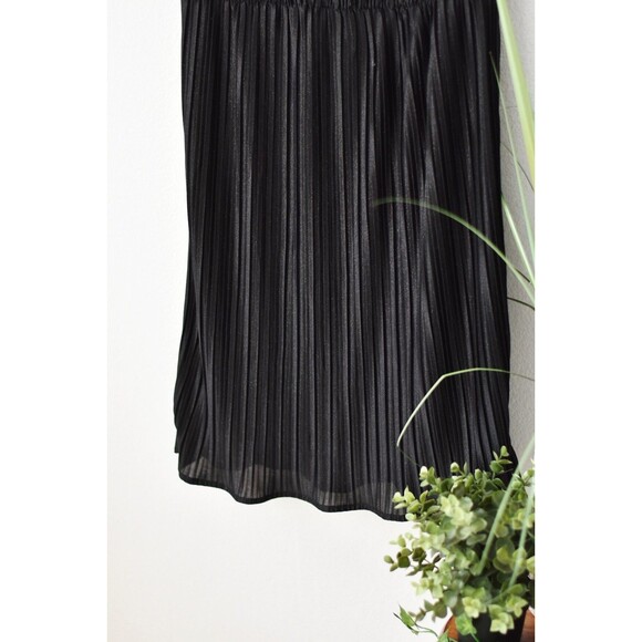 Karin Stevens Dress Woman's L VTG 90s Black Glitter Sparkley Sleeveless Midi - Picture 3 of 7